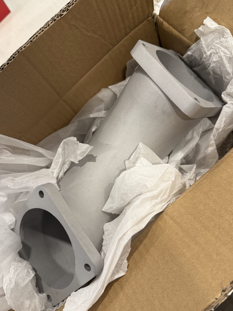 IO-540 air intake servo 90-degree bracket CAD render